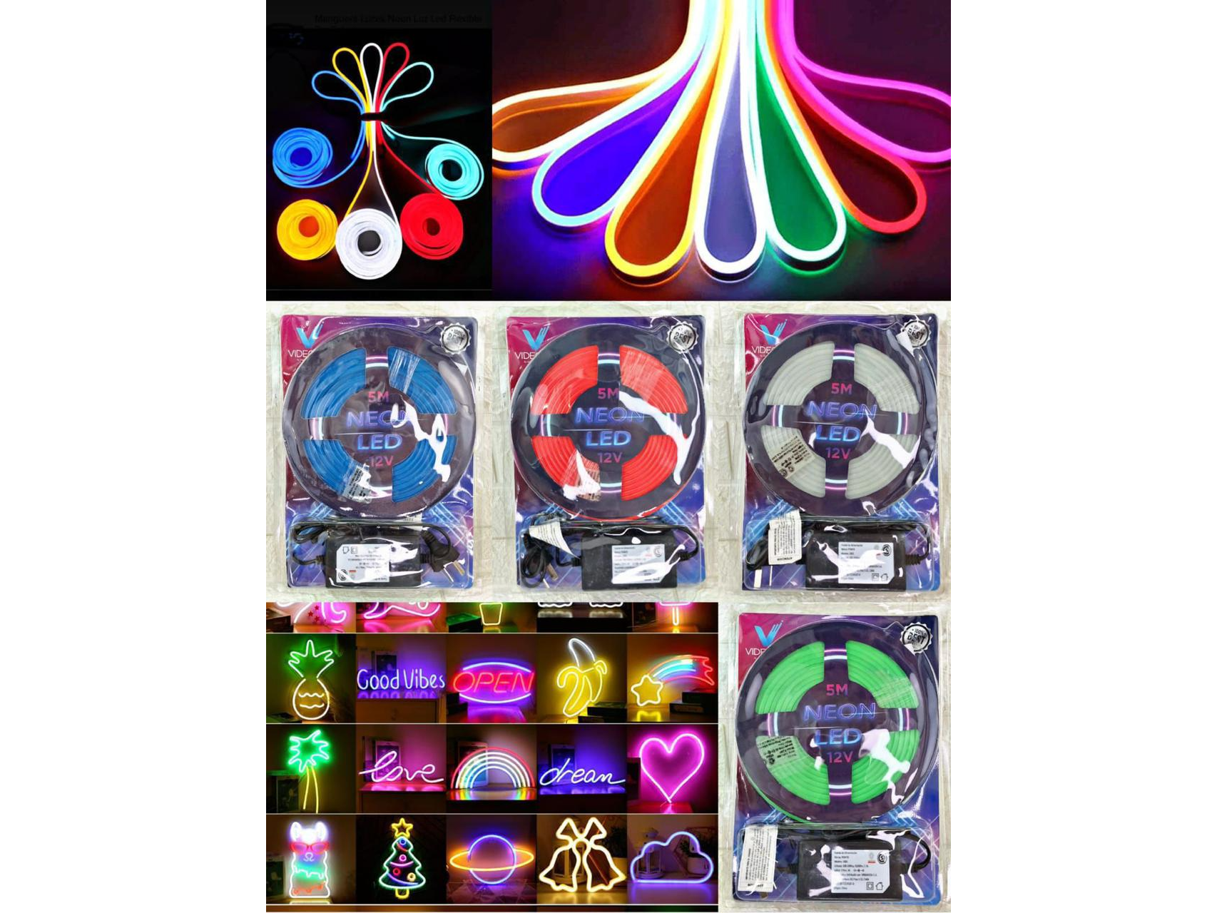 TIRA DE NEON 5M + FUENTE
