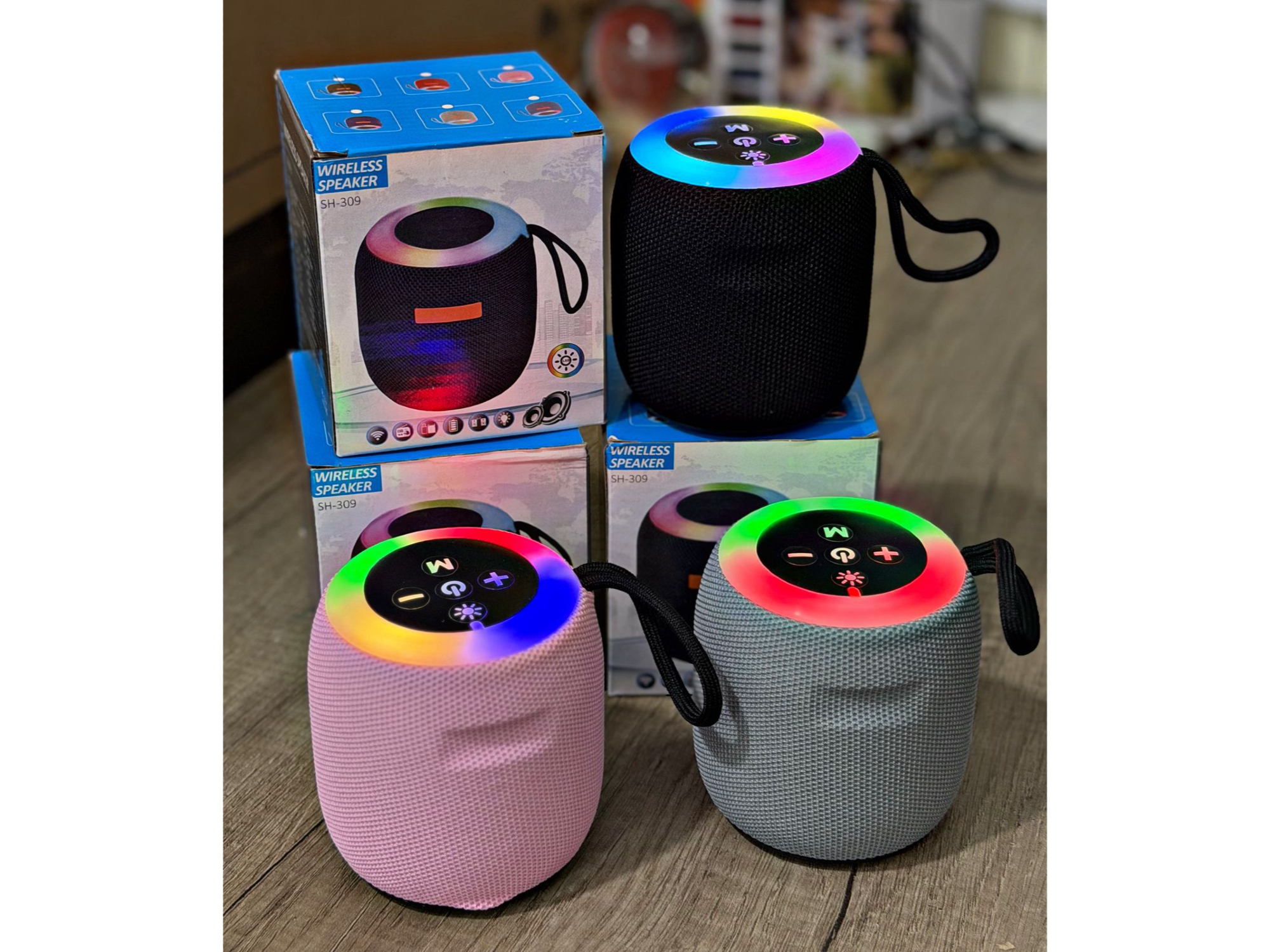 Parlante Bluetooth RGB Portátil – 309