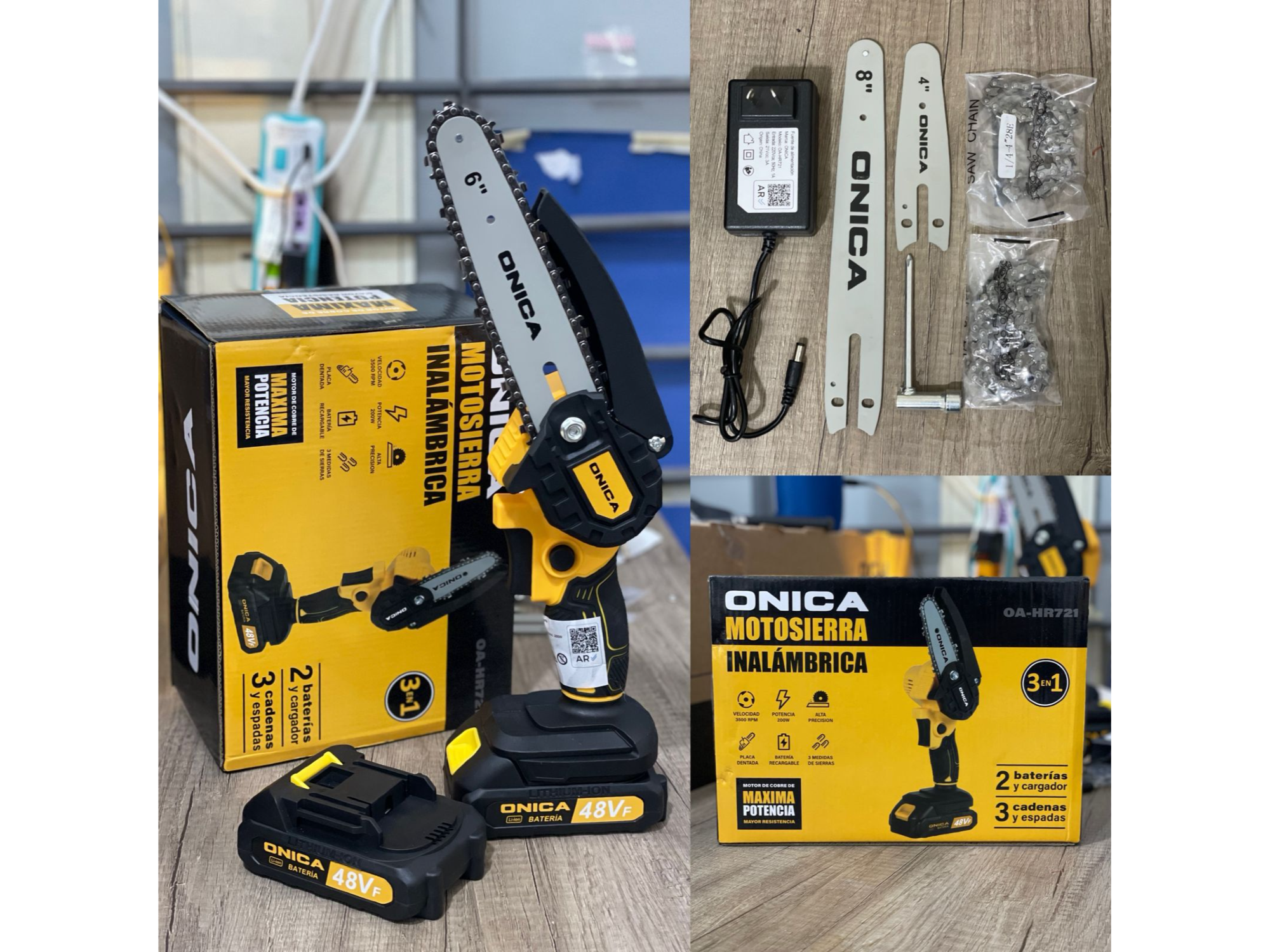 Motosierra Inalámbrica ONICA 3 en 1