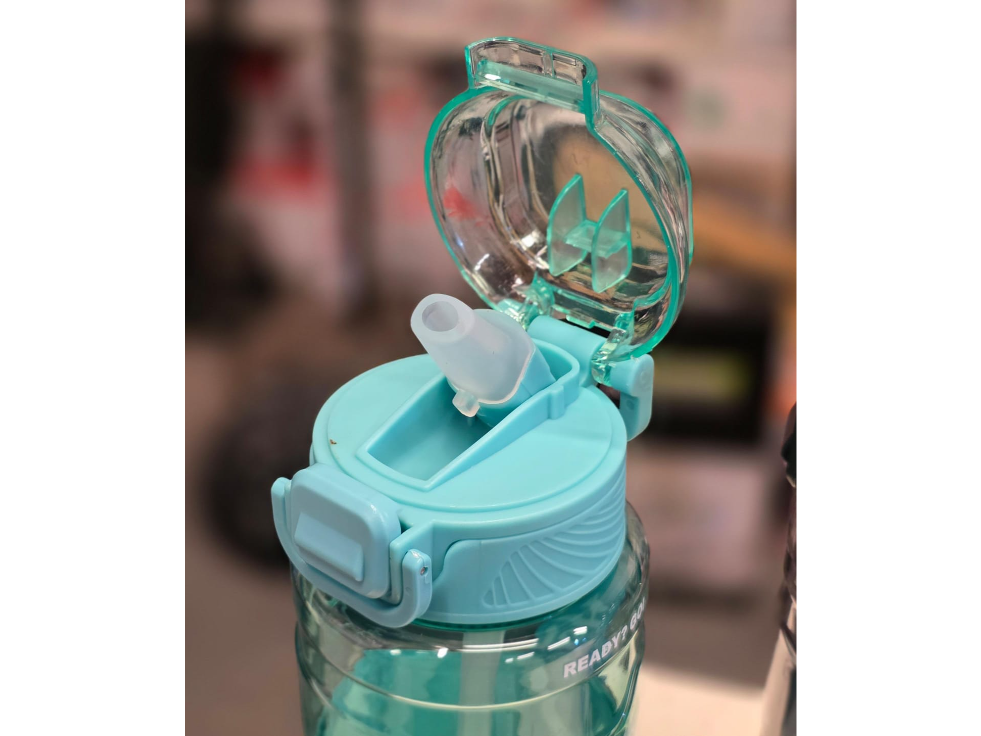 Botella Deportiva con sorbete y marcador de hidratacion