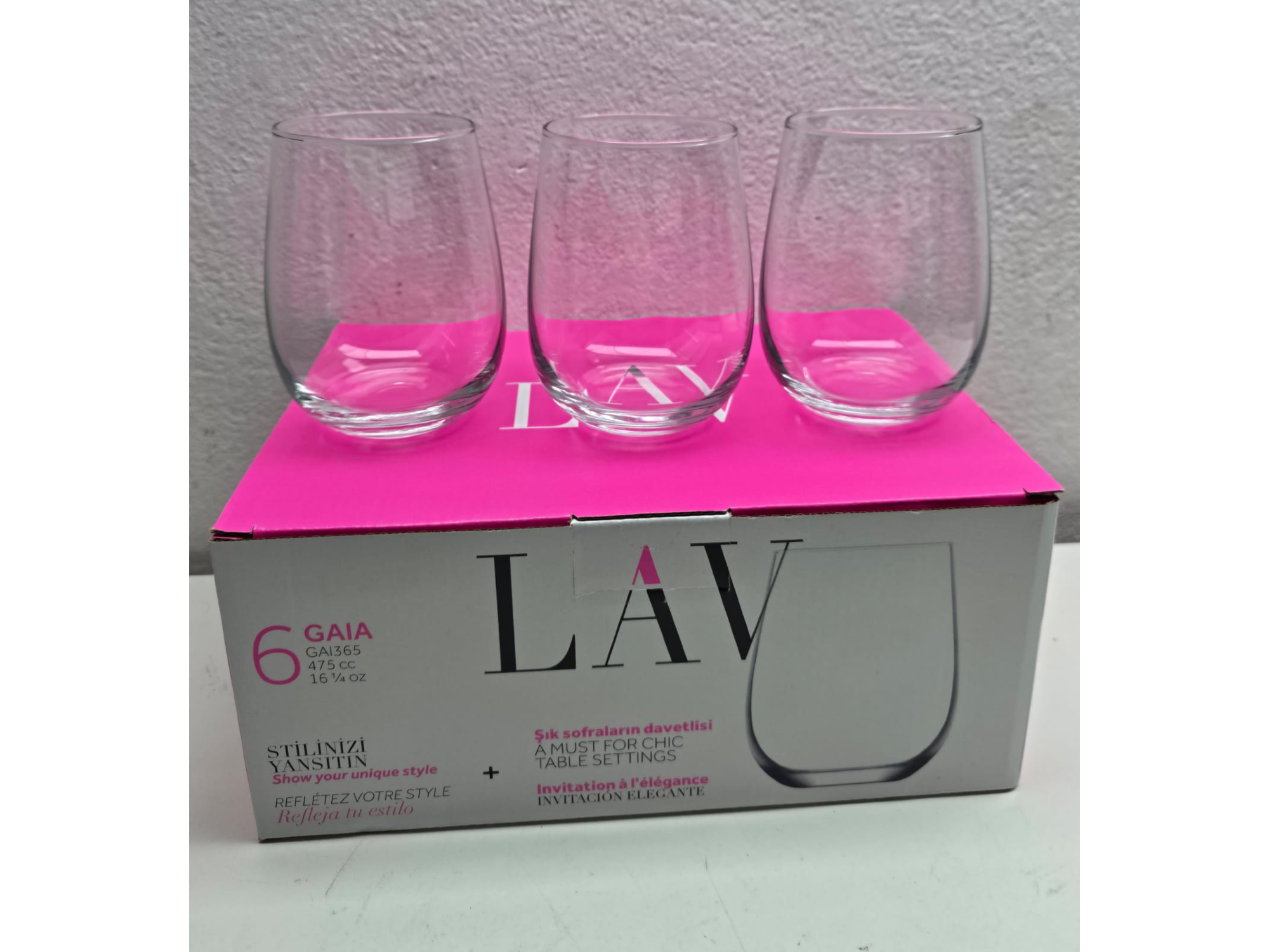 Pack x6 Vasos Copón Gourmet de Vidrio