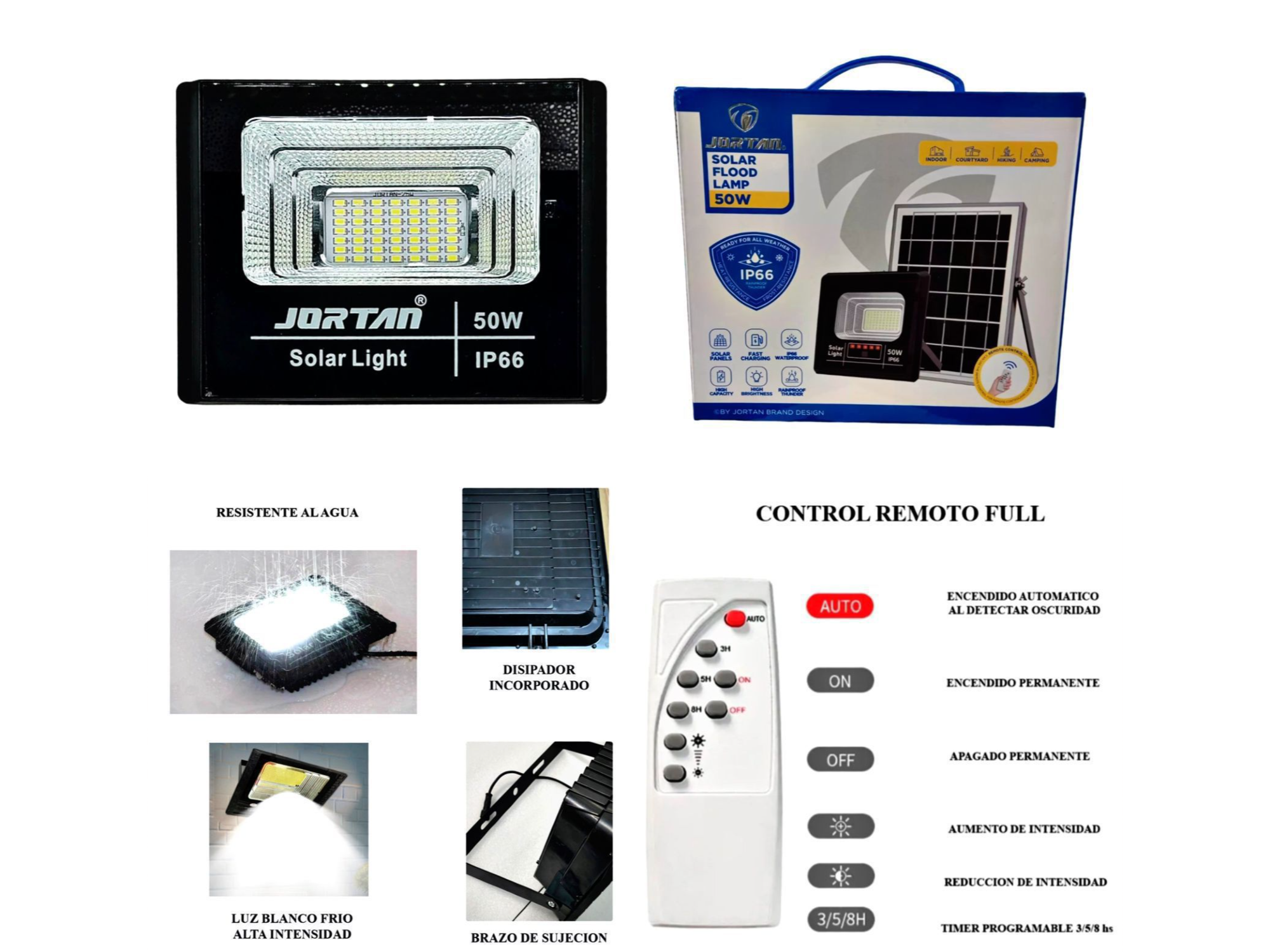 REFLECTOR LED SOLAR  50W