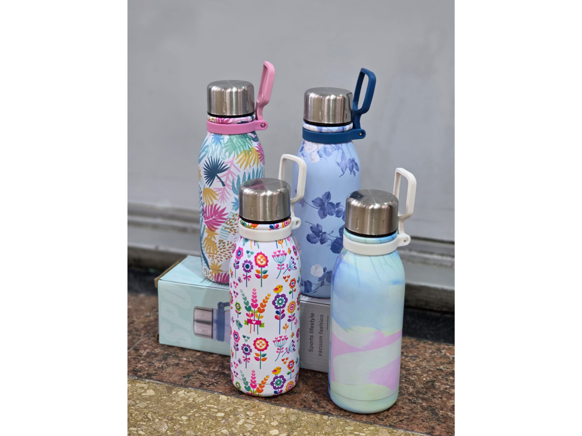 Botella Térmica Acero Inoxidable pastel