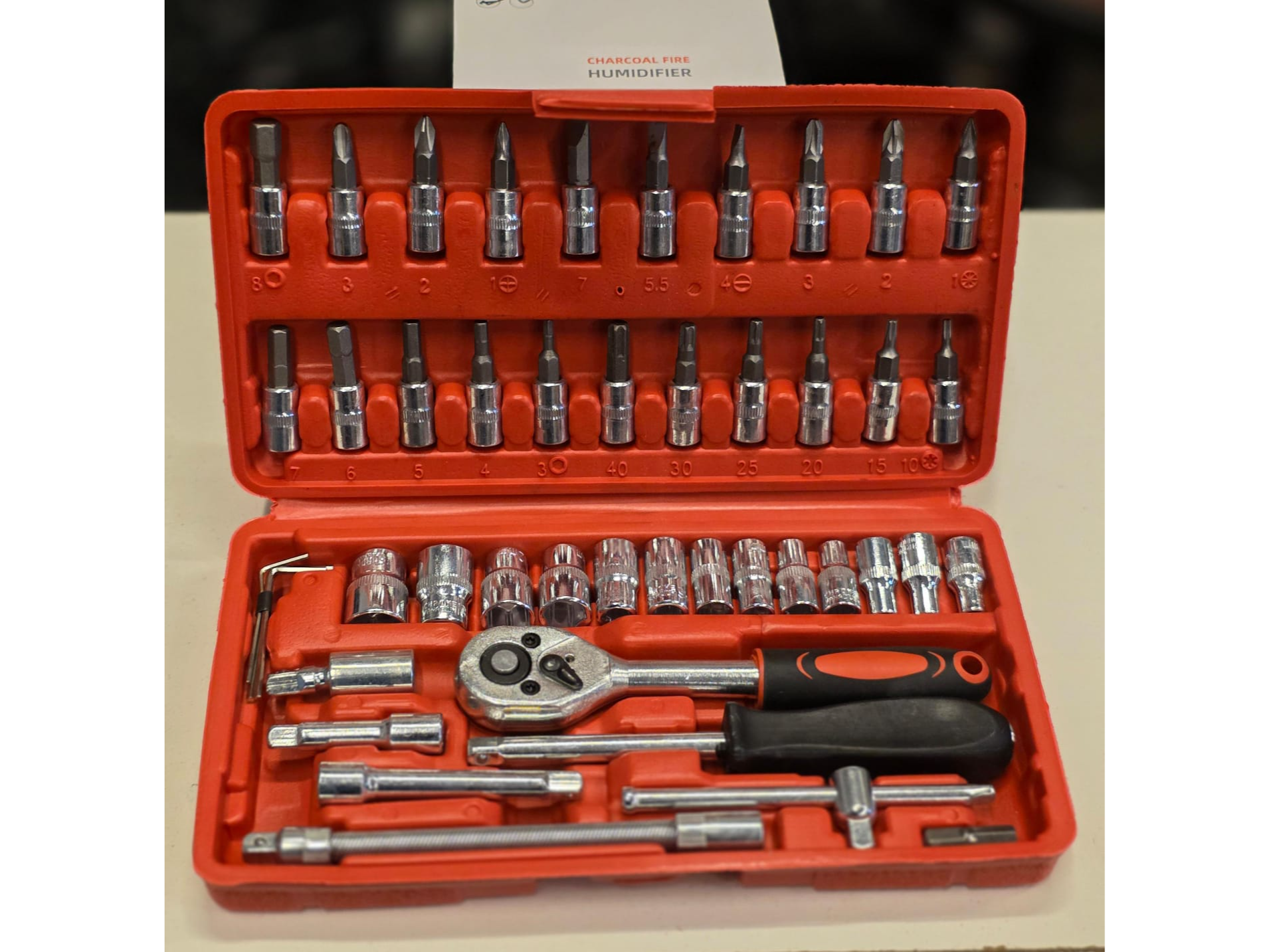 Caja Tubos y Puntas 46 pcs con Criquet