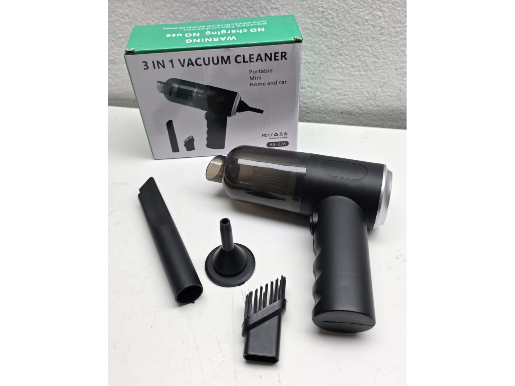 Aspiradora Portátil 3 en 1 para Auto y Hogar