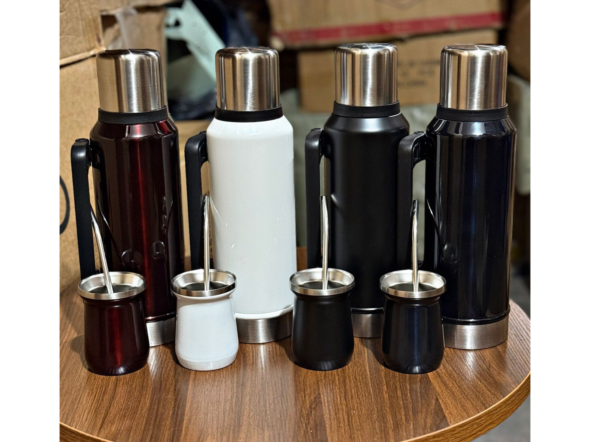 COMBO TERMO CON MATE PERLADO