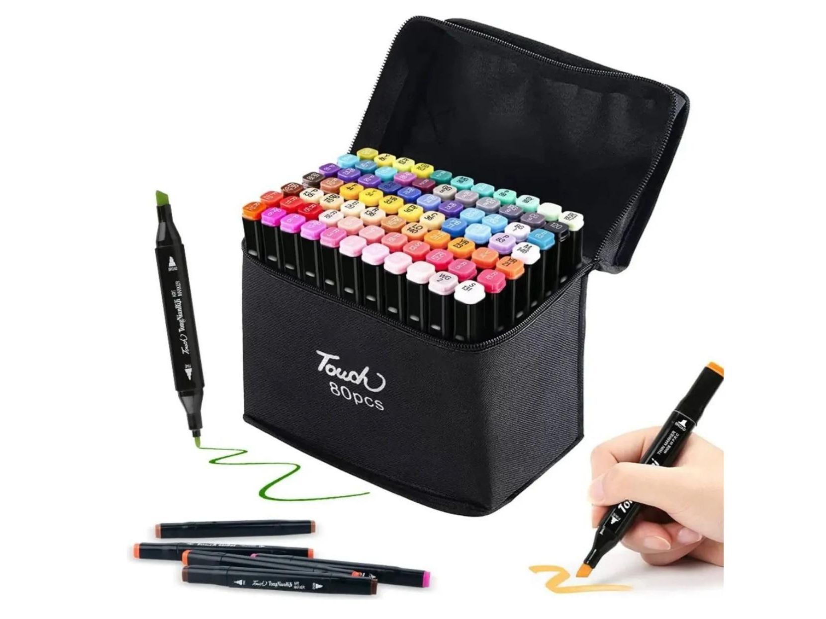 Marcadores Doble punta – 80 Colores