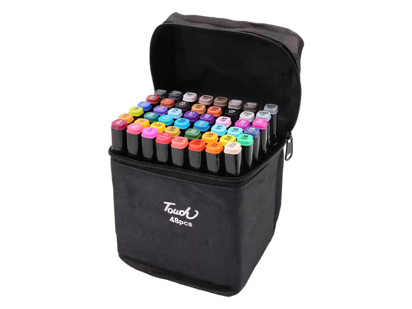 Marcadores Doble punta – 48 Colores