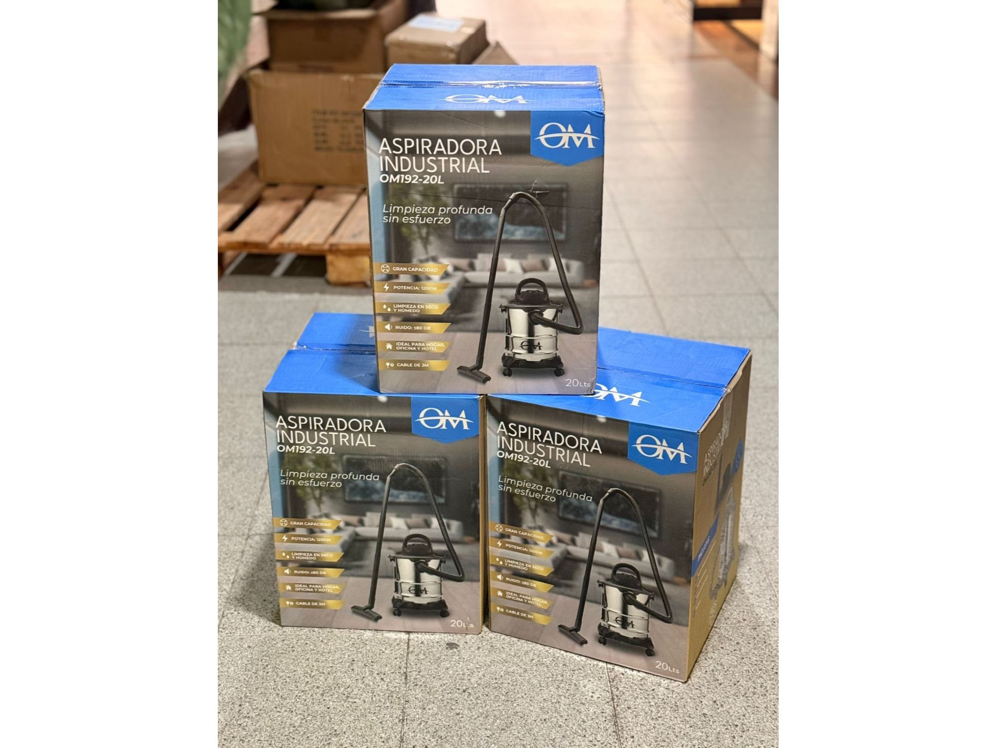 Aspiradora Industrial OM – 20 Litros