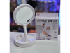 Espejo de Maquillaje LED Plegable con Base Organizadora
