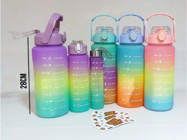 Botella Deportiva 3 en 1 Motivacional ✨