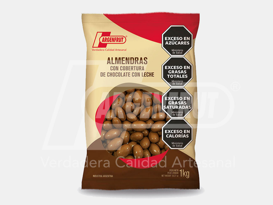 Almendras con Chocolate con Leche Argenfrut