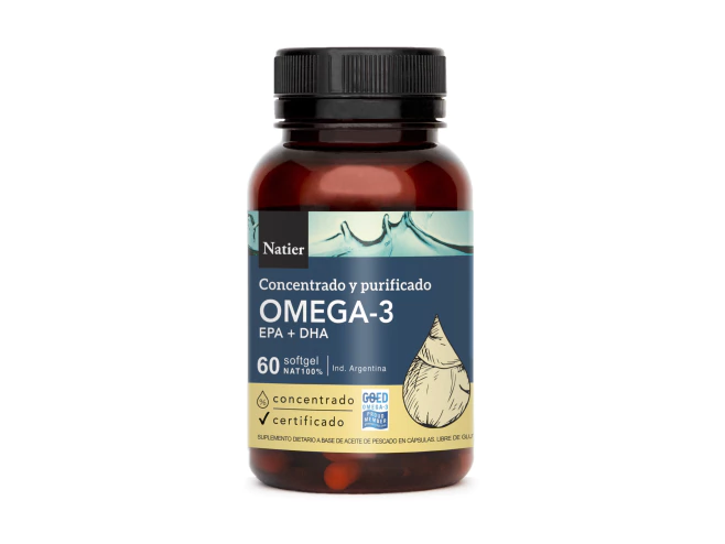 Omega-3 Concentrada Natier 60 cápsulas