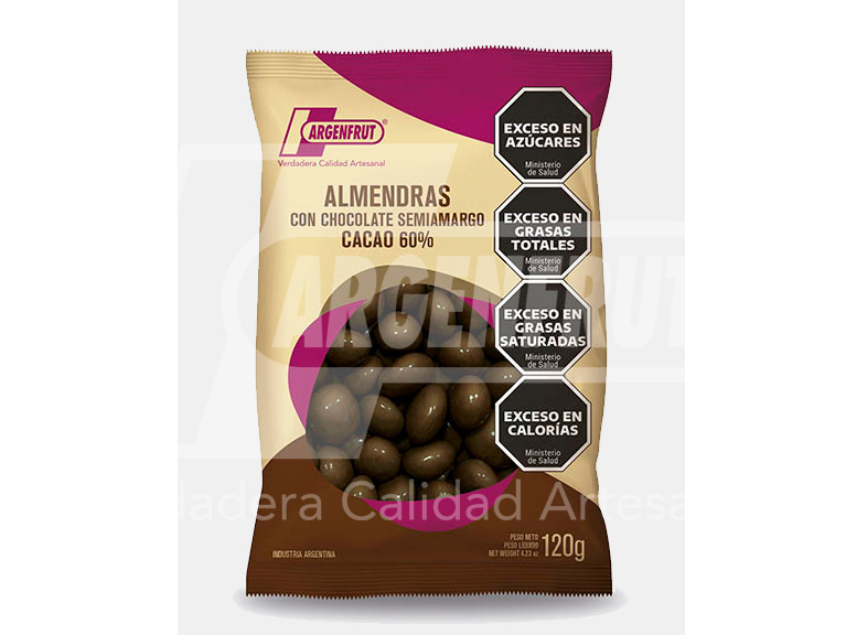 Almendra con Chocolate Semiamargo al 60% Argenfrut