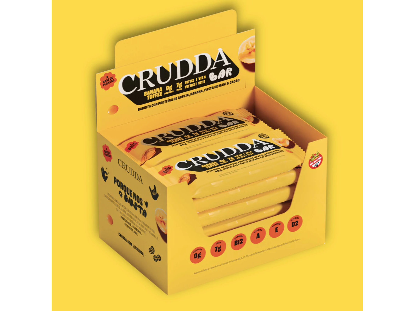 Barra Banana Tofee Crudda Bar 40g