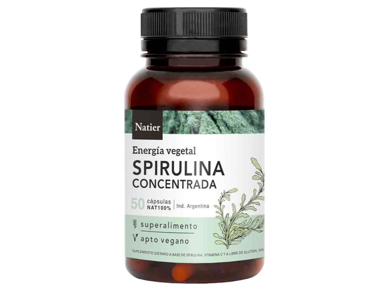 Spirulina Natier 50 cápsulas