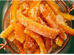 Naranjitas Glaseadas en Tiras 250gr