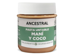 Pasta de Mani y Coco Ancestral 200g