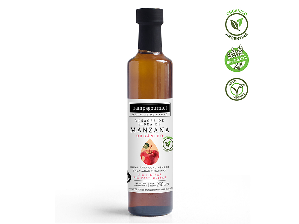 Vinagre de Manzana Orgánico Pampa Gourmet
