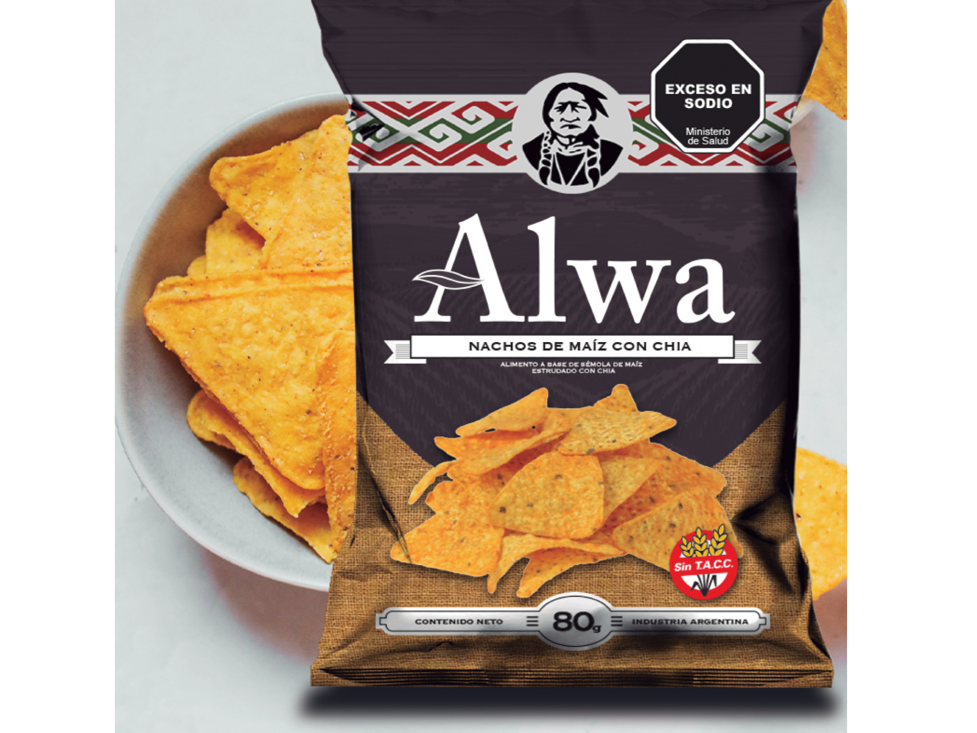 Snack de Nachos con Chia Alwa 80g
