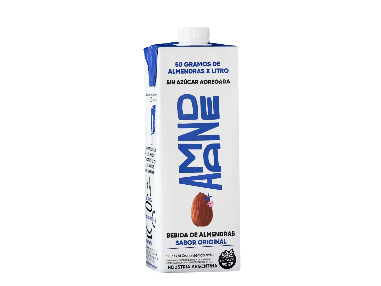 Leche de Almendras Sabor Original Extra Cremosa Amande 1lt