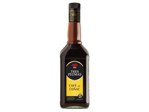 LICOR TRES PLUMAS CAFE AL COGNAC