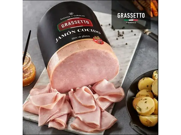 Jamon Cocido con cuero Grassetto