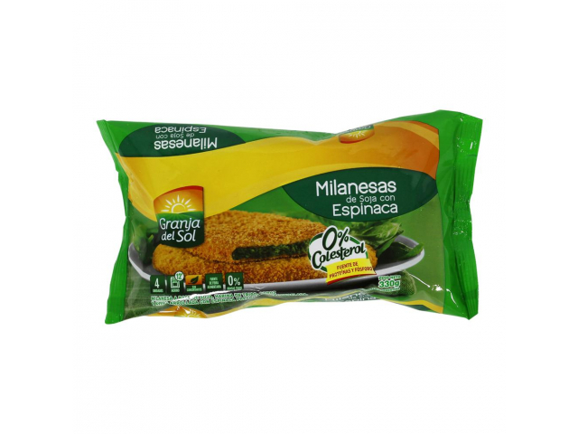 Milanesa de espinaca Granja del Sol