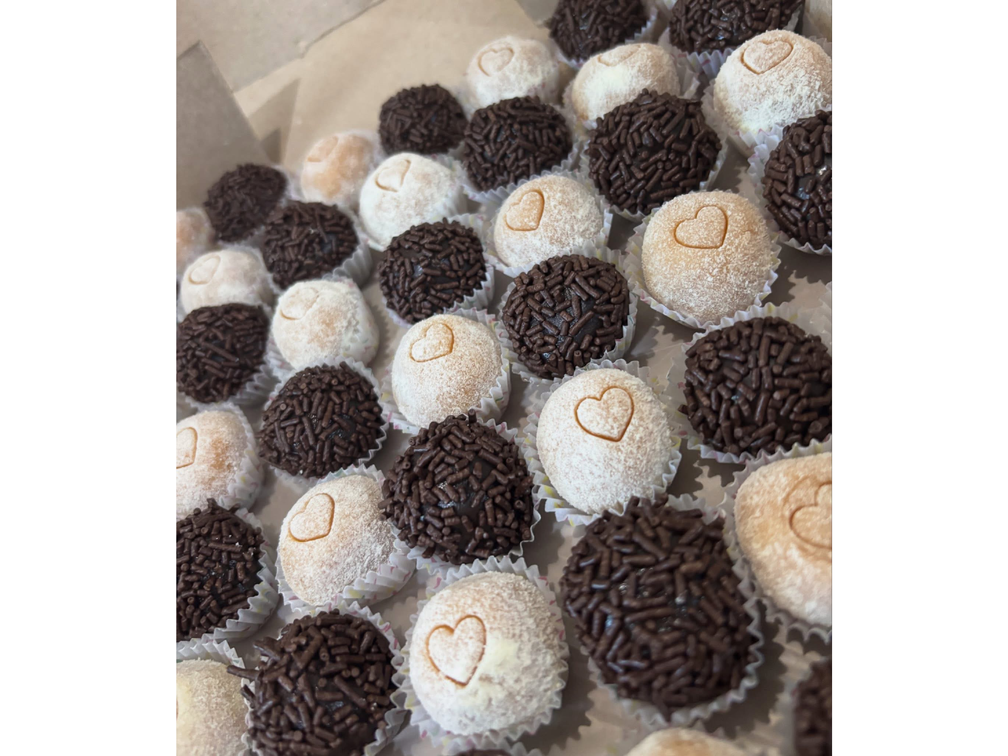 25 dociños (choc y coco )