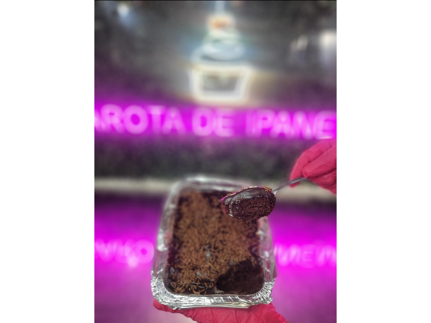 Torta individual de chocolate