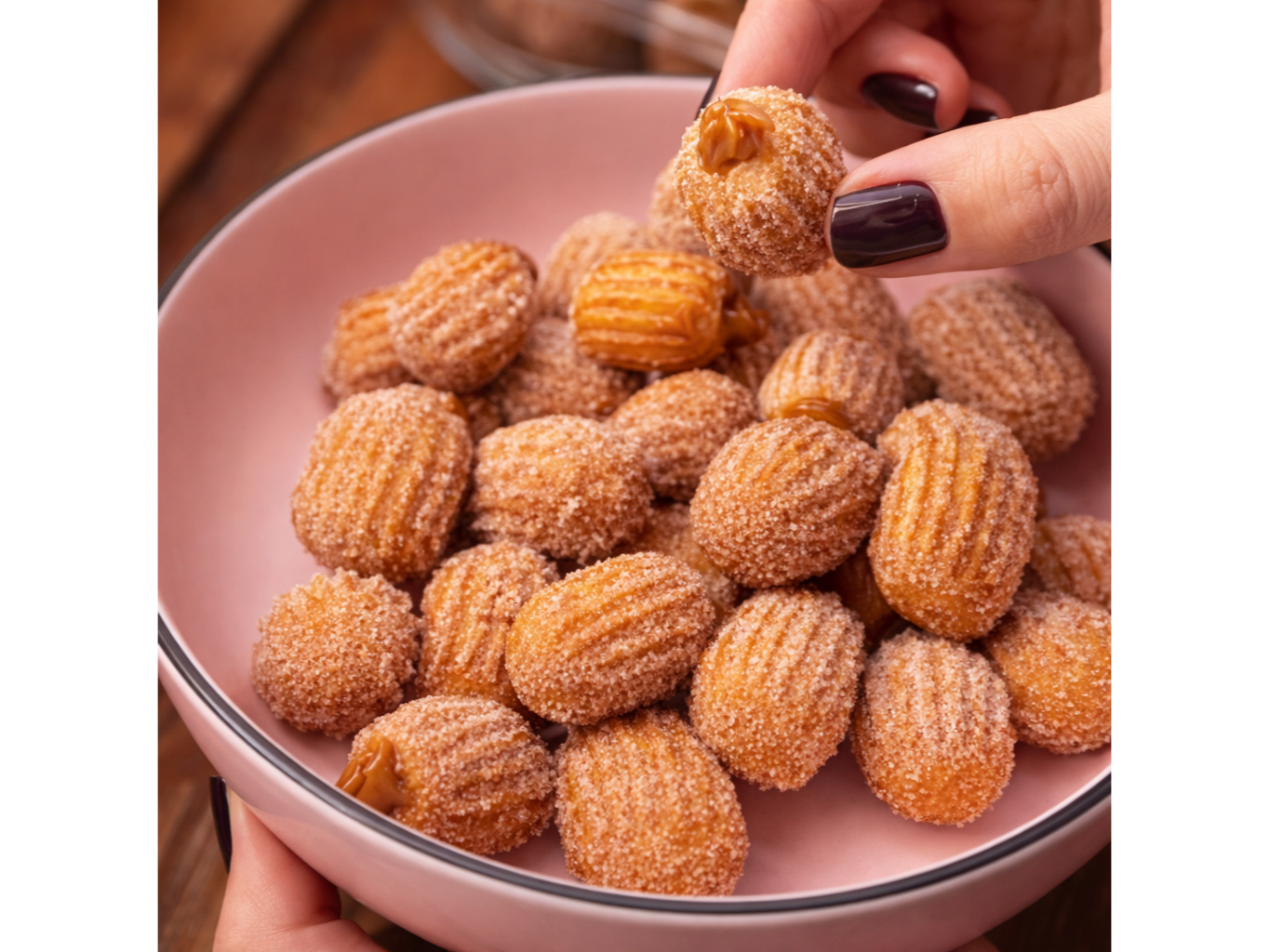 Churros  (rellenos con dulce de leche)