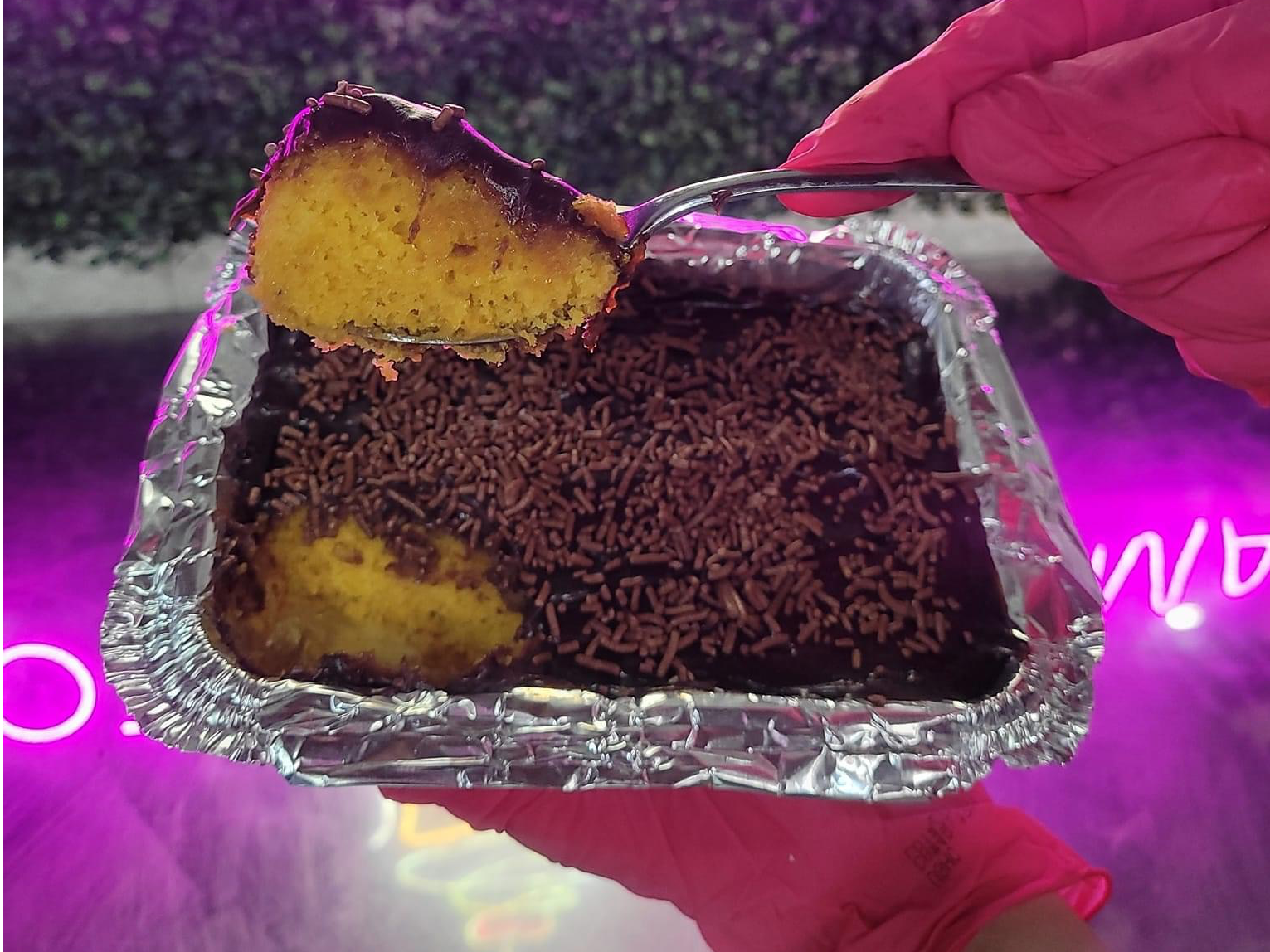 Torta individual de zanahoria con choc