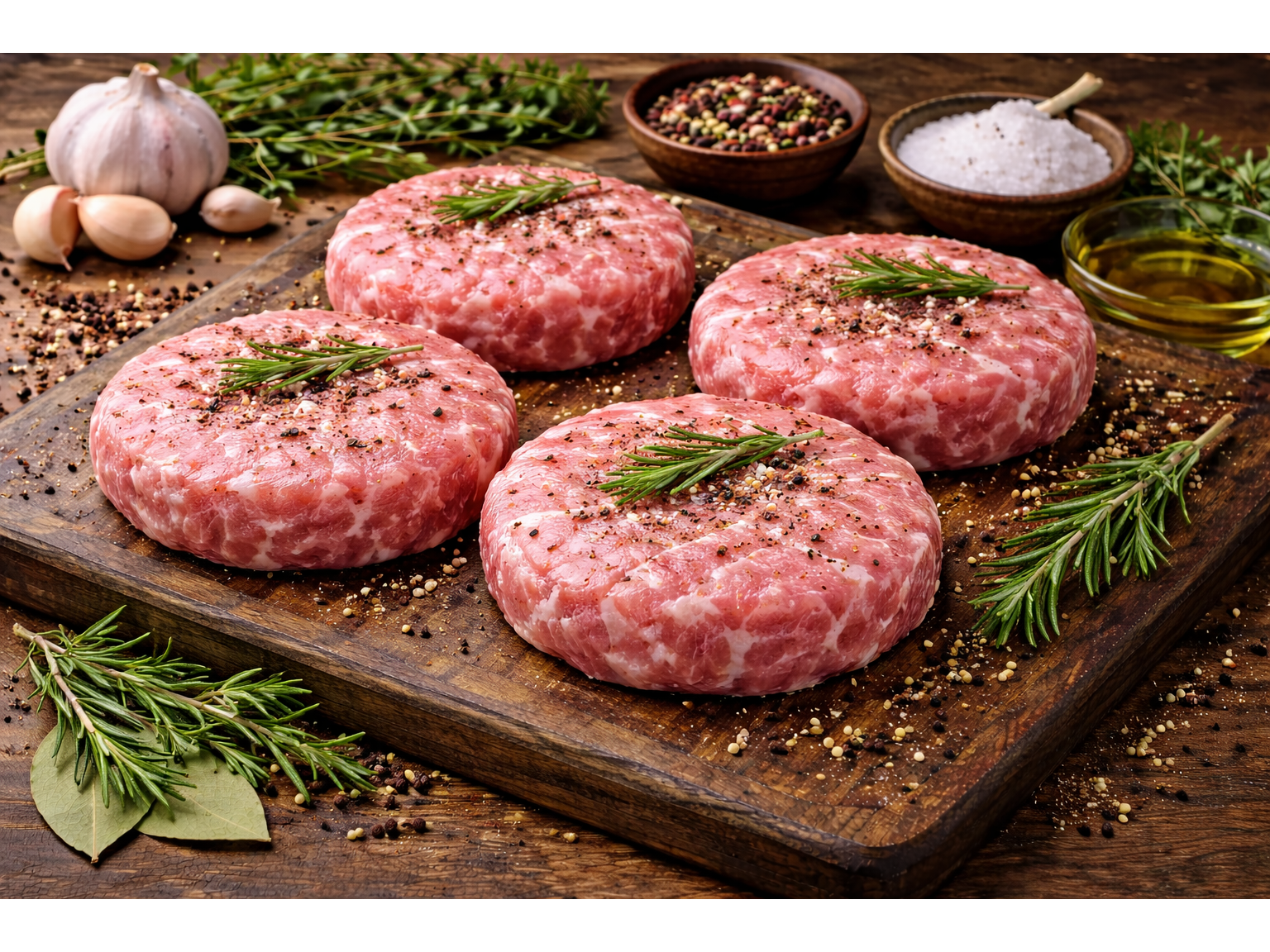 Hamburguesa de cerdo