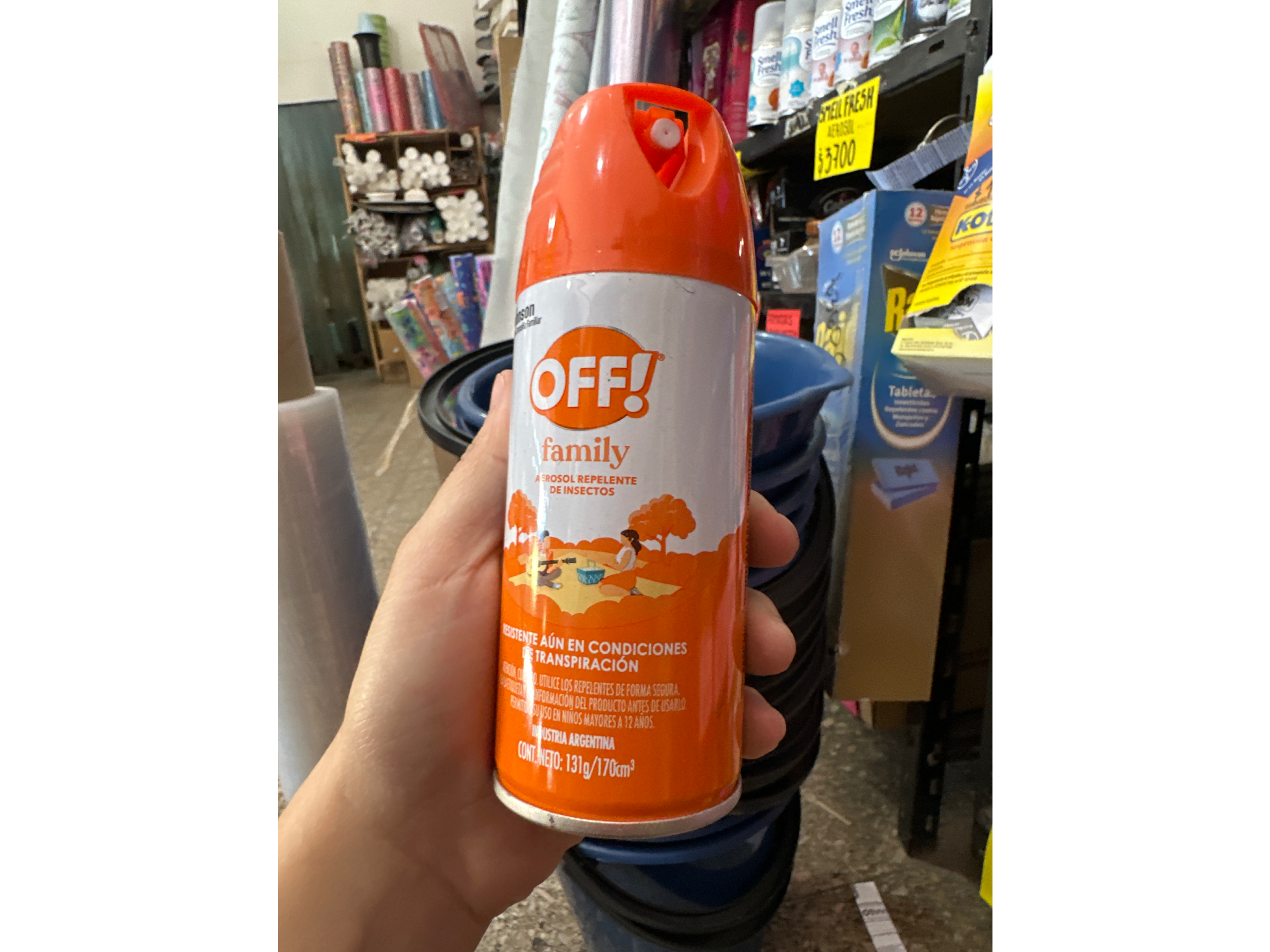 Repelente Aerosol Off! family