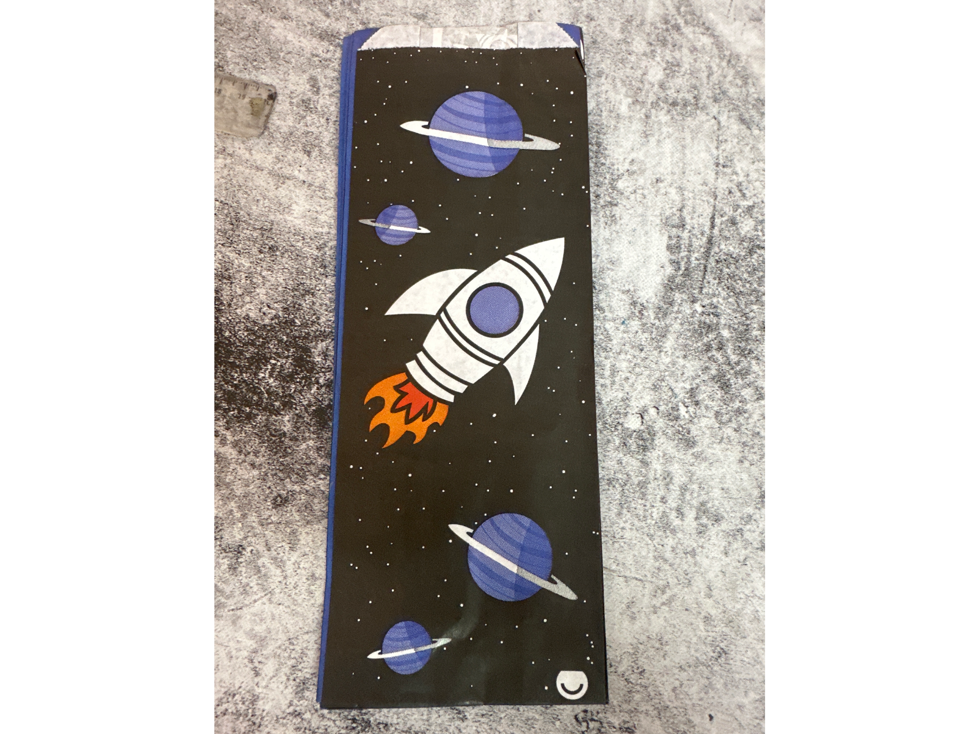 Bolsa pochoclera: espacio