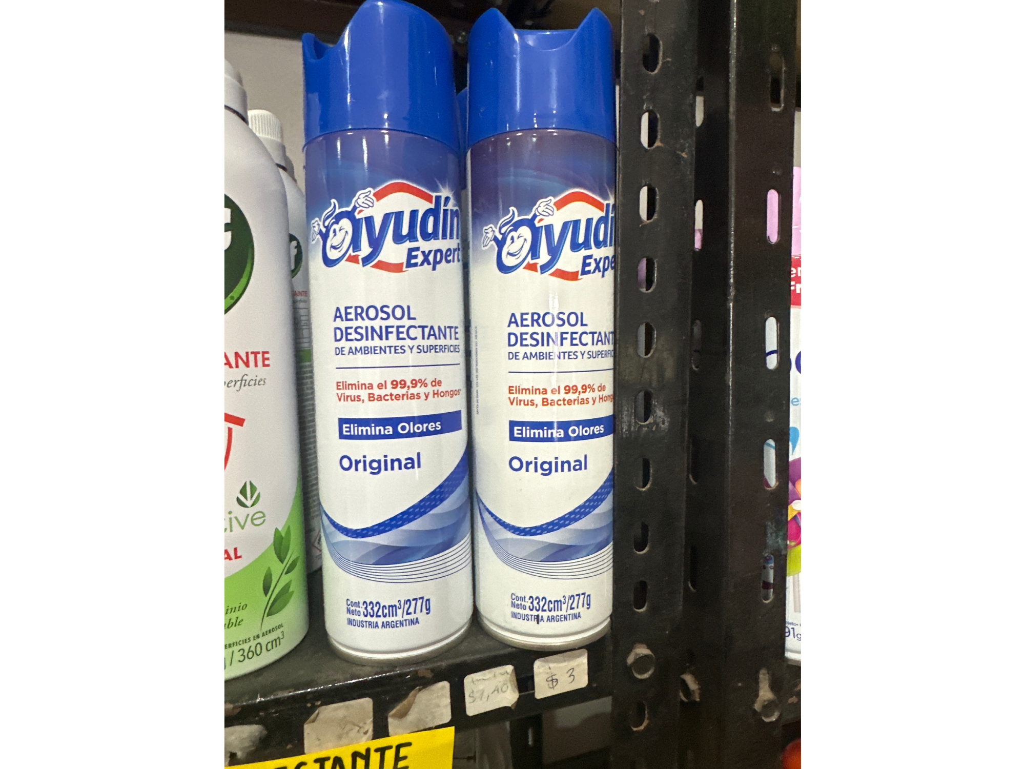 Ayudan aerosol desinfectante