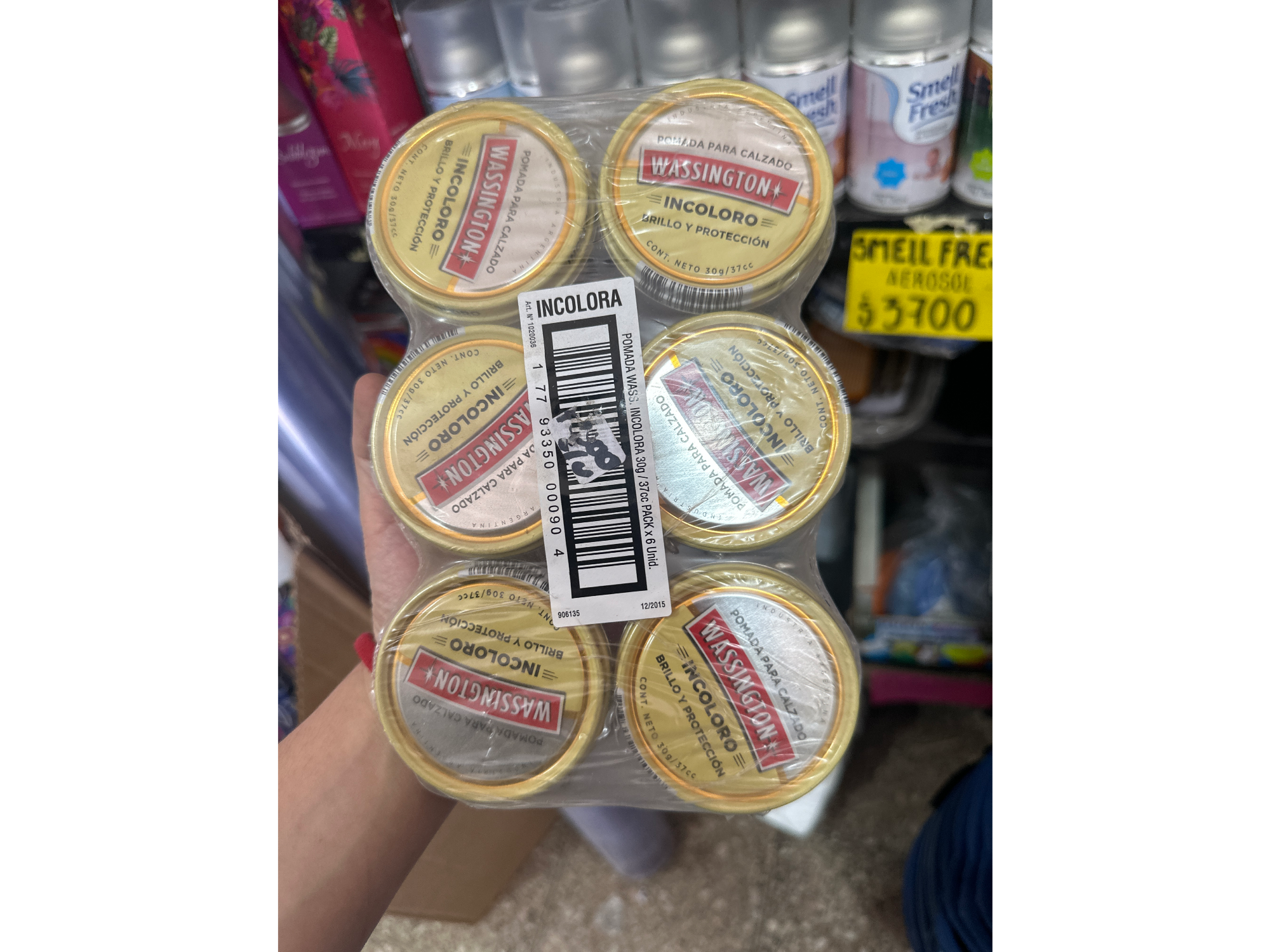 Pomada para calzado incoloro