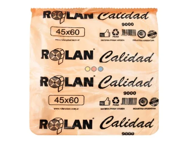 Bolsa Camiseta 45x60 intermedia Rolan Plast