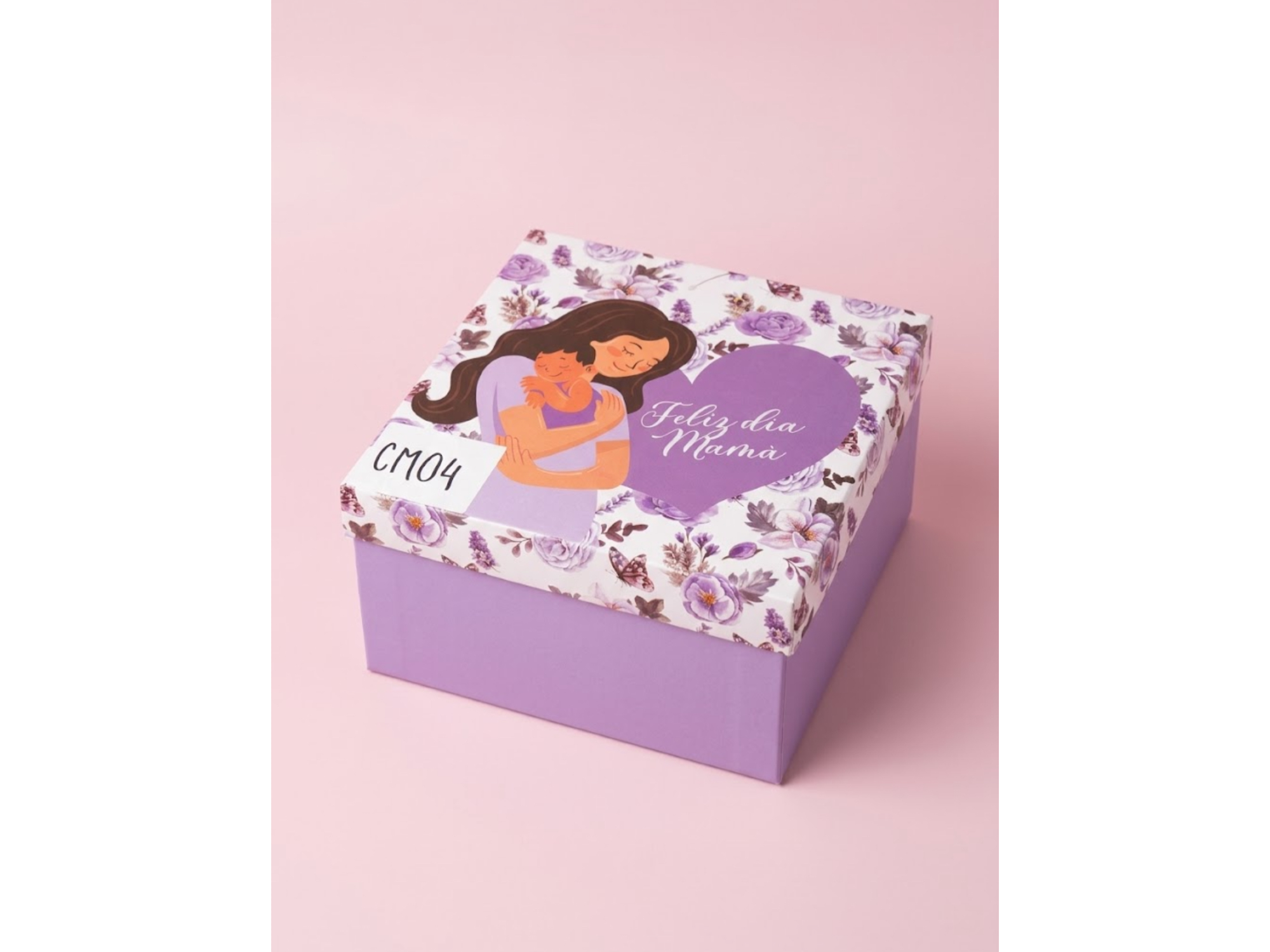Caja explosiva lila 20x20x12
