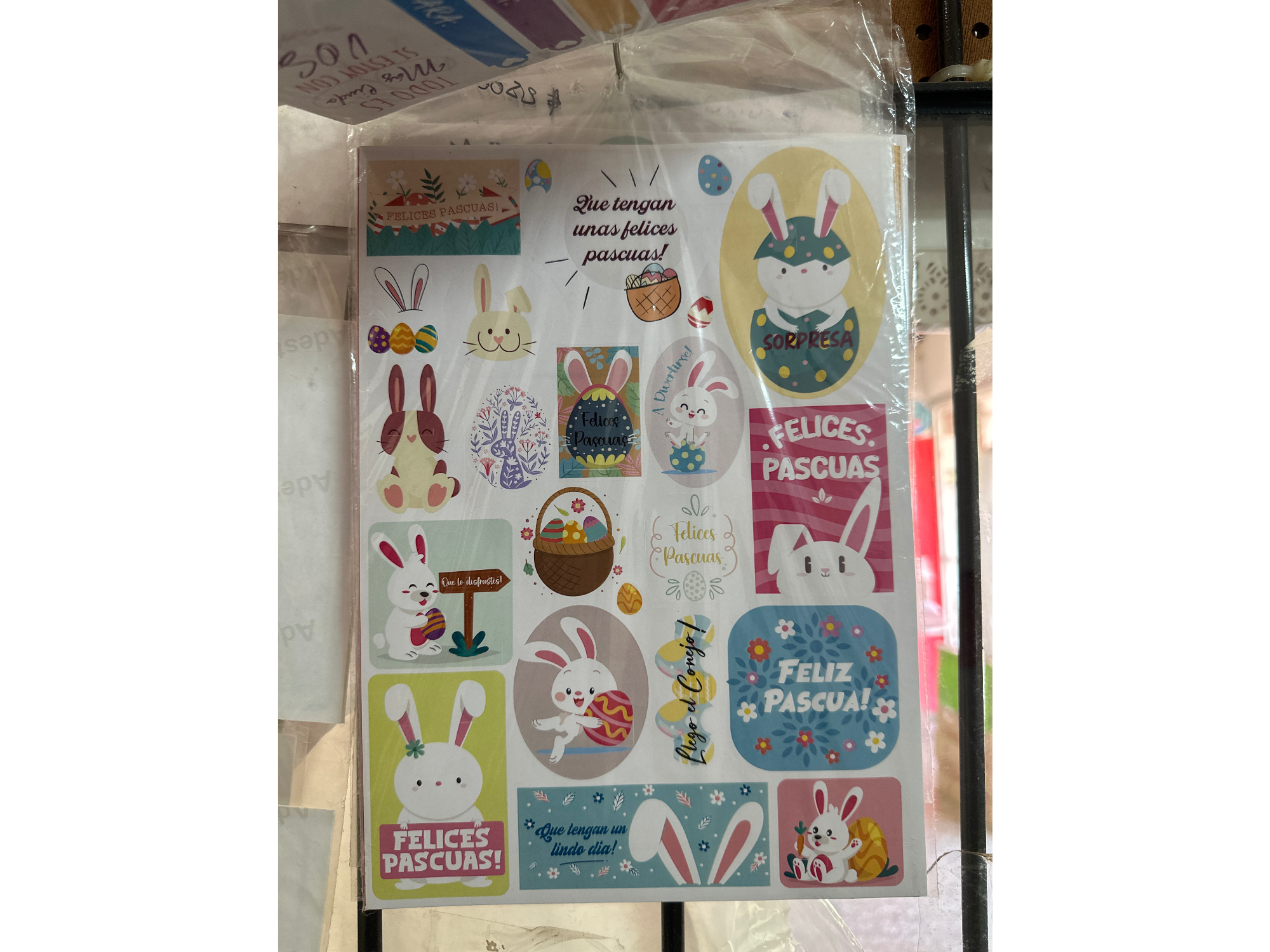 Plancha Sticker pascuas