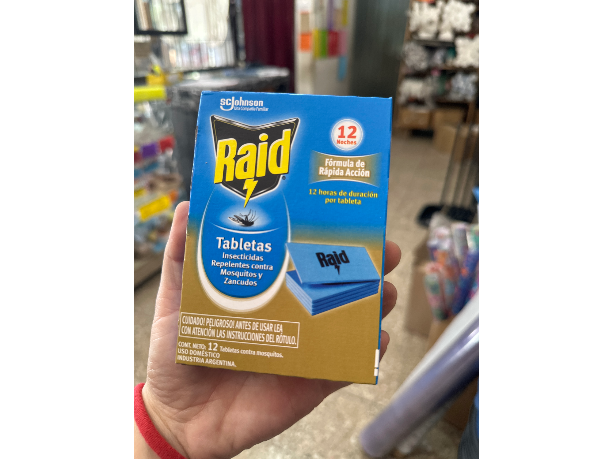 Tabletas repelentes contra mosquitos RAID