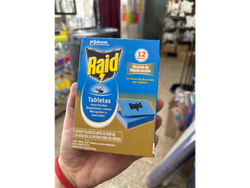 Tabletas repelentes contra mosquitos RAID