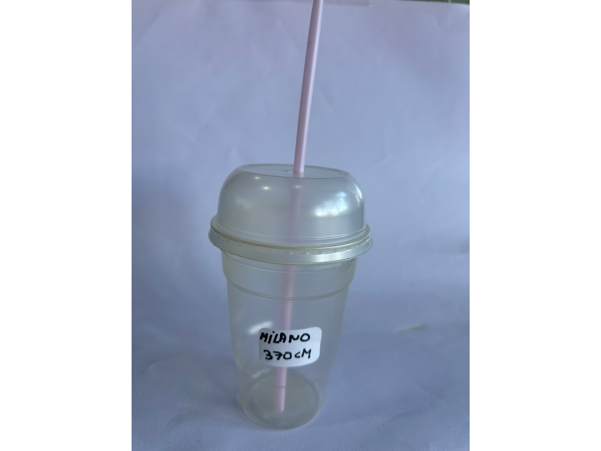 Vaso Milano tapa domo 370cc