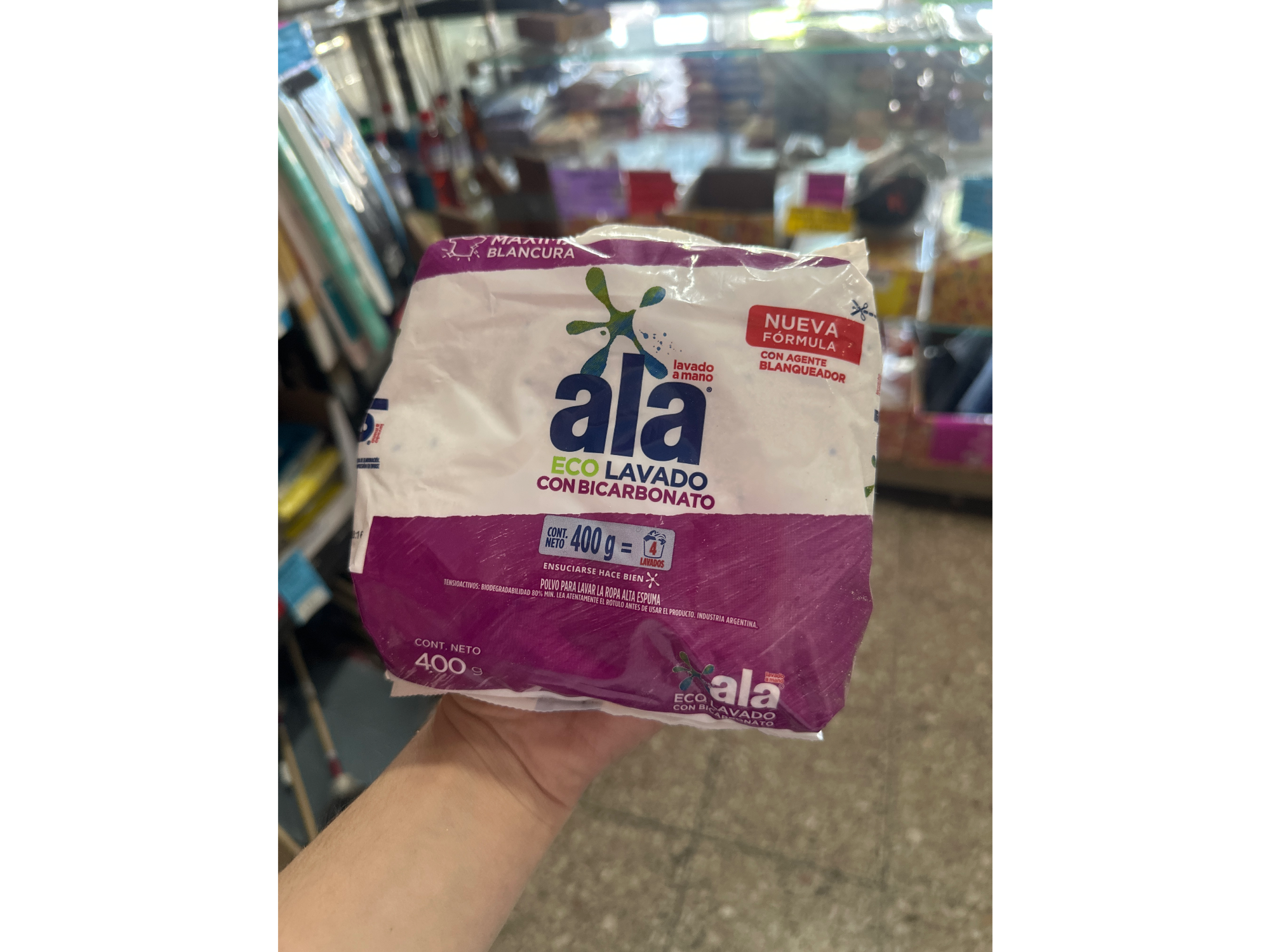 Jabón en polvo/  A mano