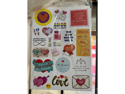 Plancha Sticker San Valentín