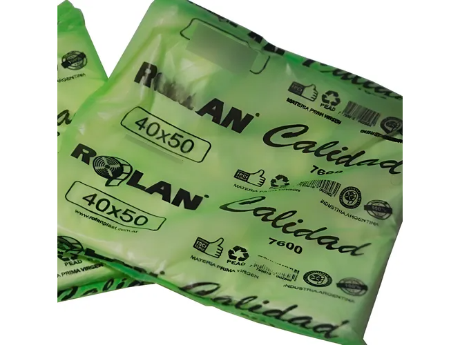 Bolsa Camiseta 40x50 Reforzada Rolan Plast