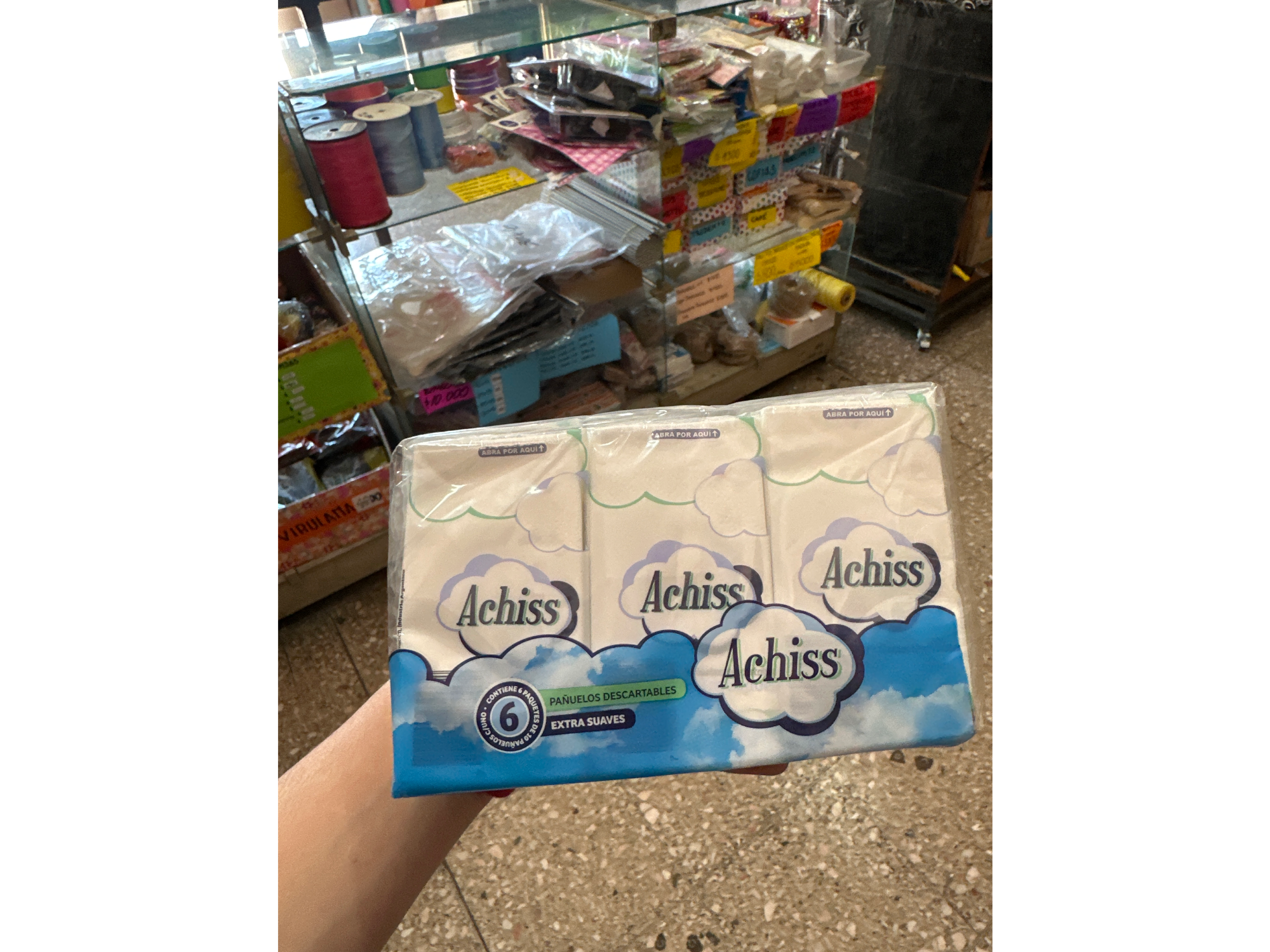 Pañuelos descartables achiss