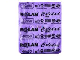Bolsa Camiseta 40x50 Económica 40x50 Rolan Plast Violeta