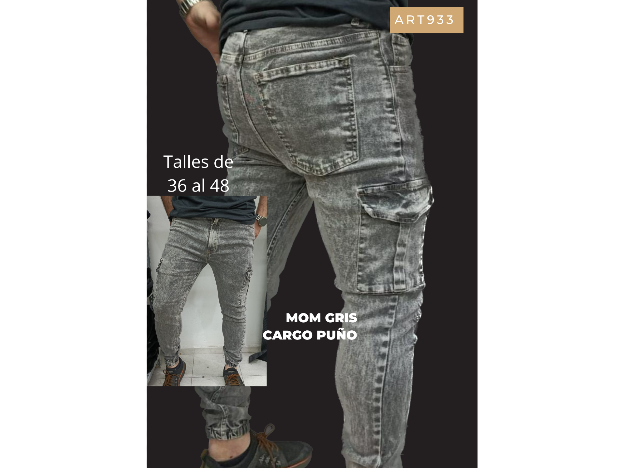 Cargo con puño gris