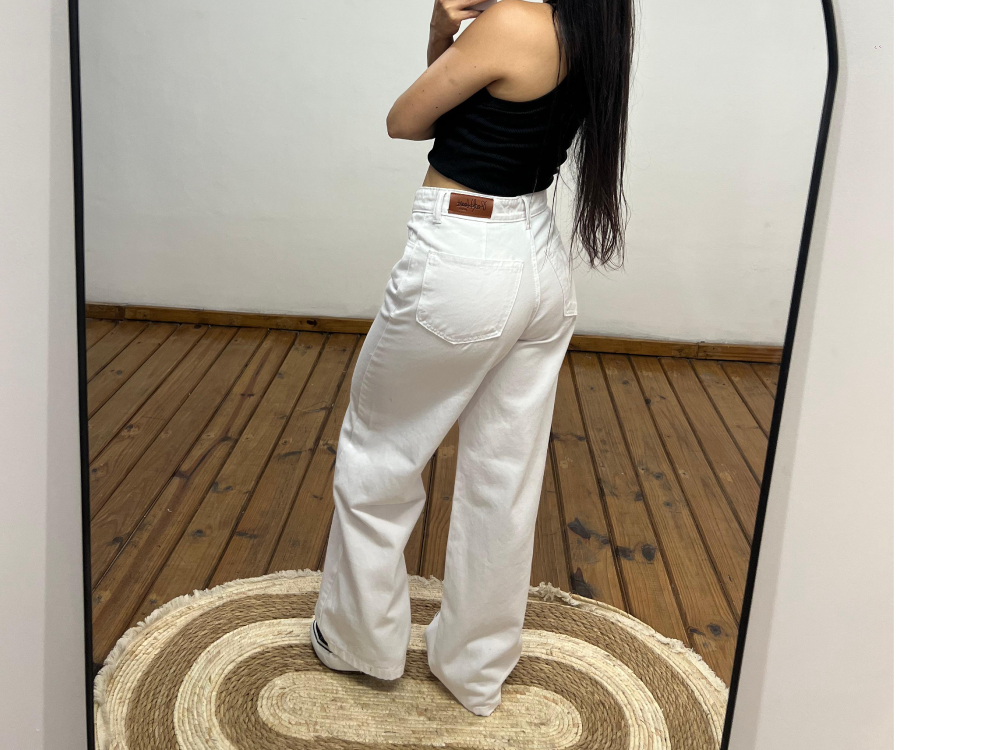 298 Wide leg recto blanco